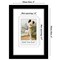 Americanflat 4x6 Instant Photo Frame - Displays 2.1x3.4 Instax Photo with Mat or 4x6 without Mat - Polaroid Photo Frames - Shatter Resistant Glass - Hanging Hardware with Easel - Black